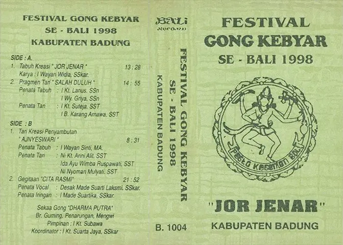 Festival Gong Kebyar SE - Bali 1998 Kabupaten Badung: Jor Jenar