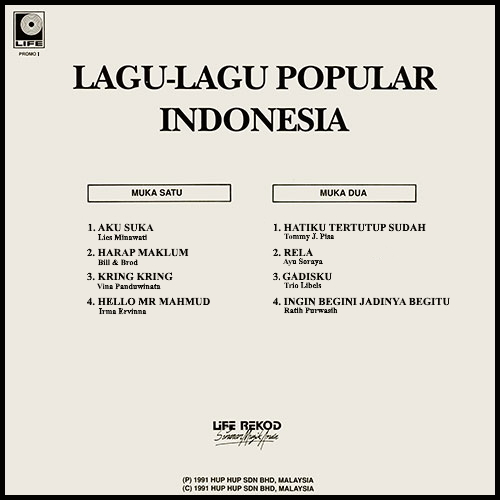 Lagu-Lagu Popular Indonesia