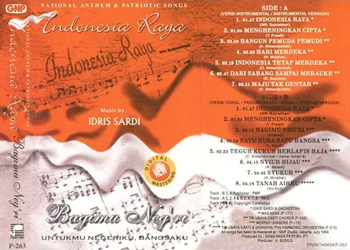 National Anthem & Patriotic Songs: Indonesia Raya / Bagimu Neg'ri